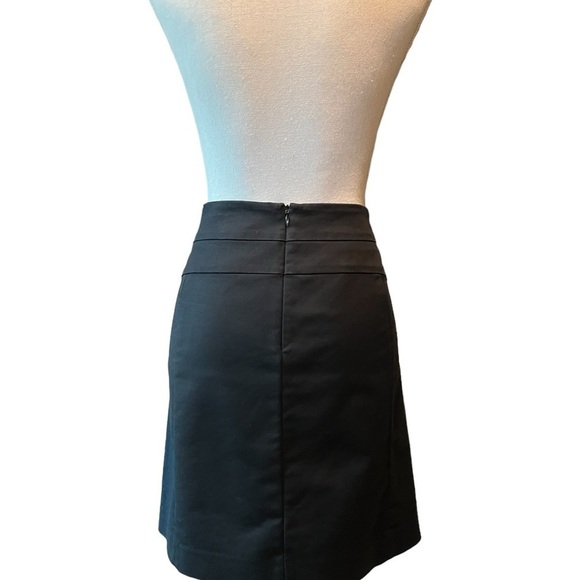 BANANA REPUBLIC WOMEN’S BLACK A-LINE ZIPPERED LINED SKIRT SIZE 10 - Picture 3 of 9